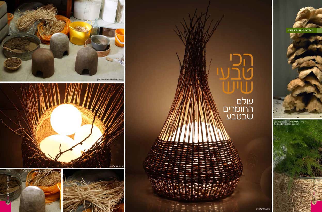כתבה על חומרים חדשניים במגזין נישה מאת שרון אלה